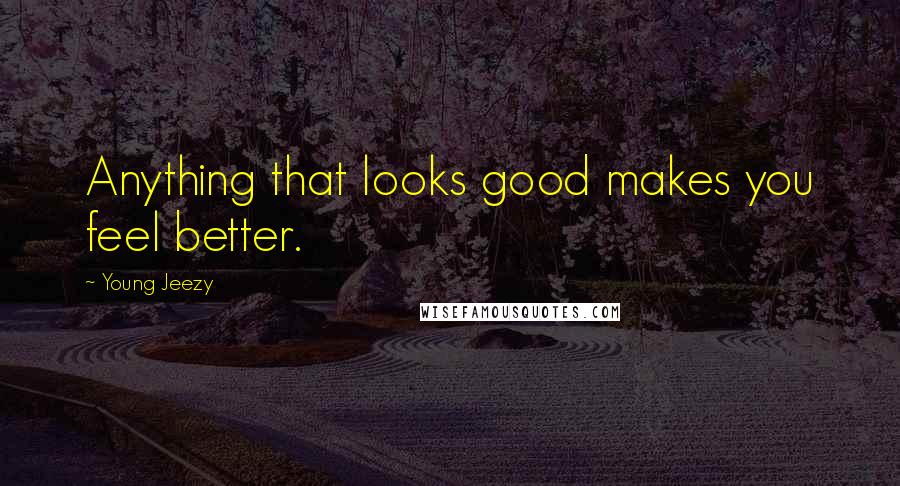 Young Jeezy Quotes: Anything that looks good makes you feel better.