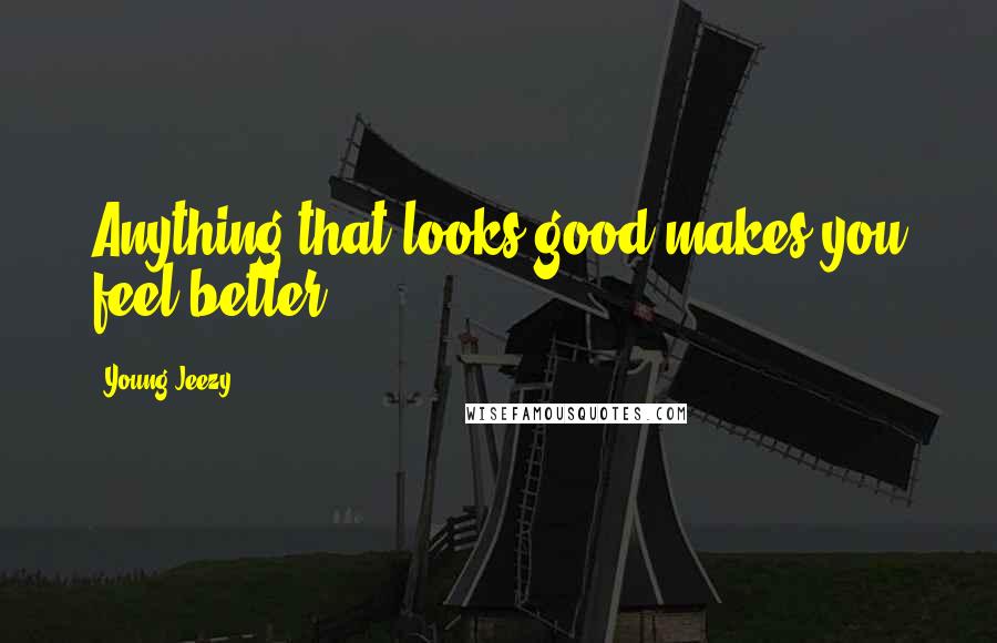 Young Jeezy Quotes: Anything that looks good makes you feel better.