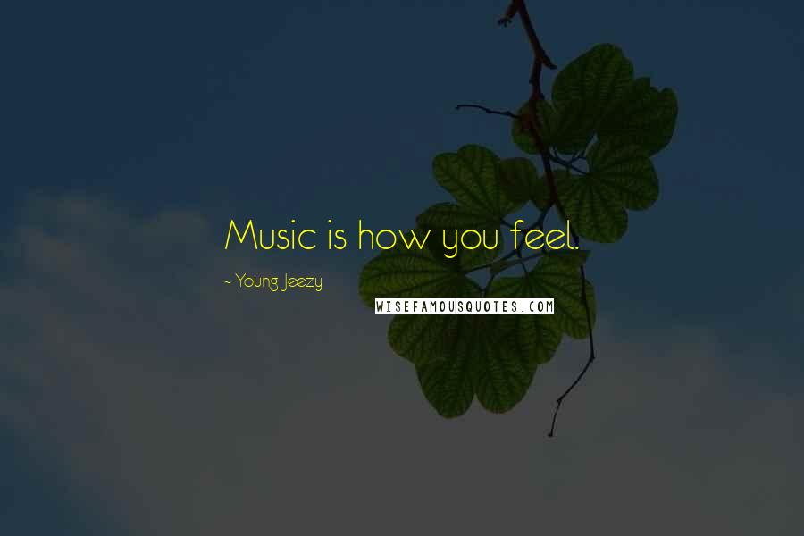 Young Jeezy Quotes: Music is how you feel.
