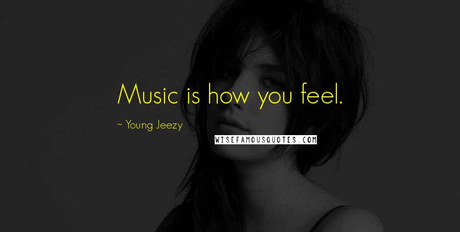Young Jeezy Quotes: Music is how you feel.