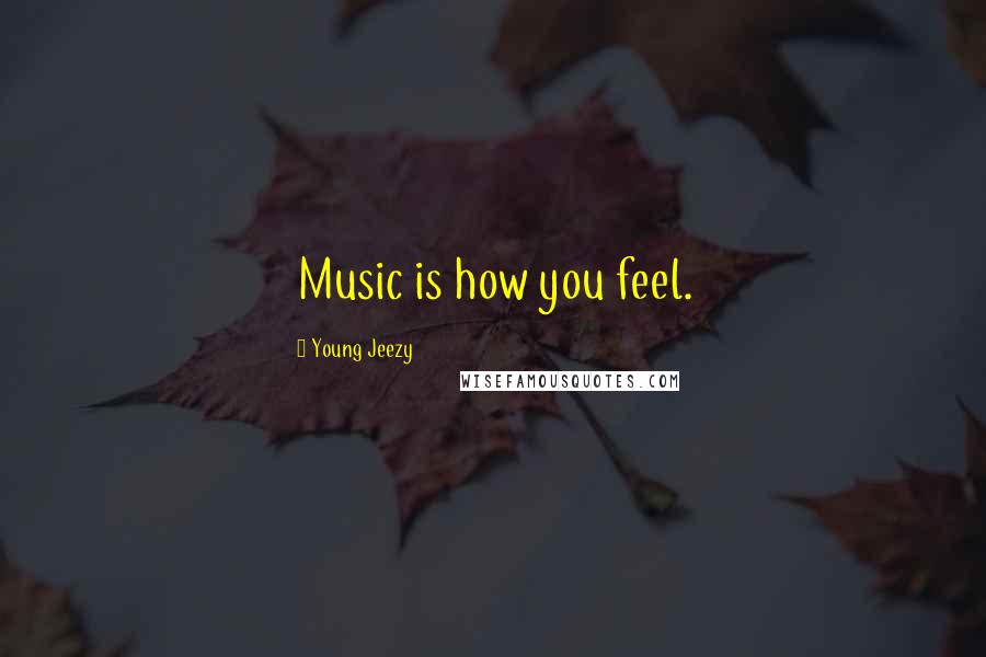 Young Jeezy Quotes: Music is how you feel.