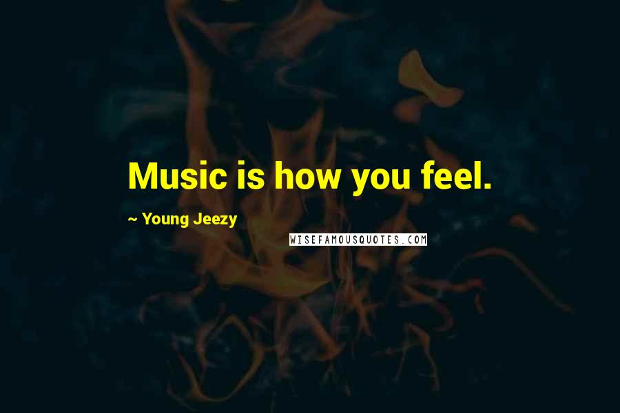 Young Jeezy Quotes: Music is how you feel.