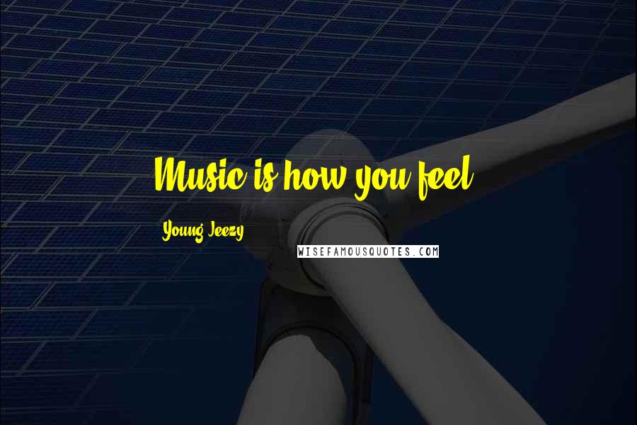 Young Jeezy Quotes: Music is how you feel.