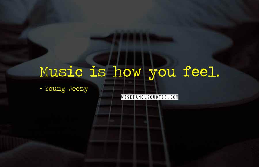 Young Jeezy Quotes: Music is how you feel.