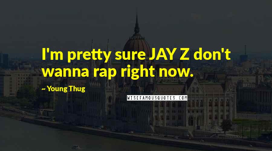 Young Thug Quotes: I'm pretty sure JAY Z don't wanna rap right now.