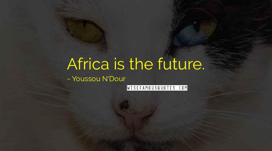 Youssou N'Dour Quotes: Africa is the future.