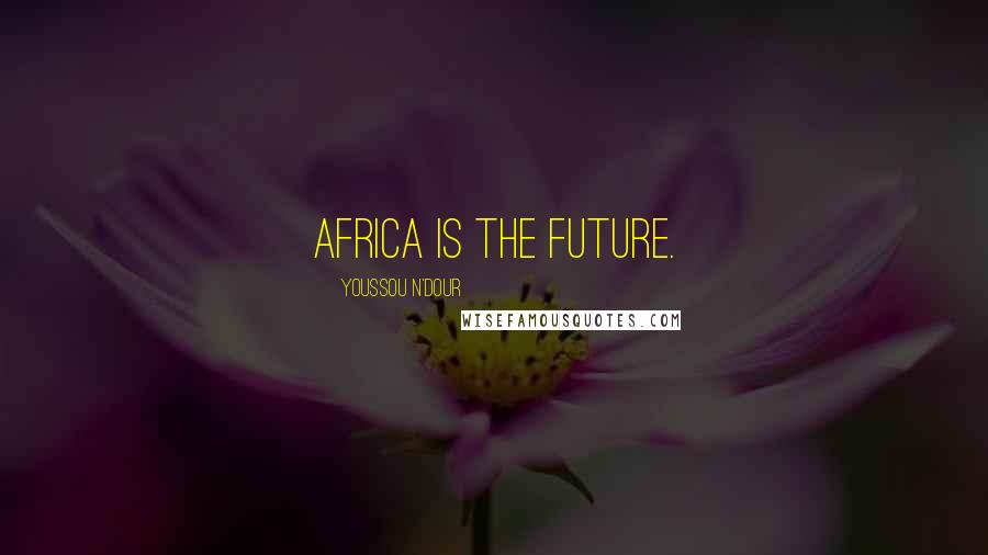 Youssou N'Dour Quotes: Africa is the future.