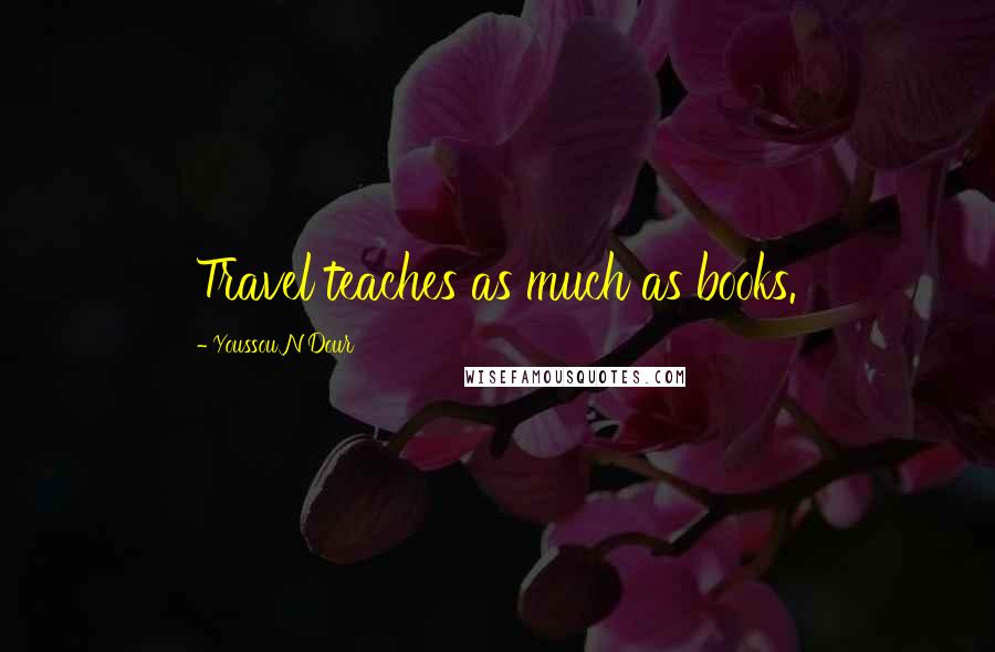 Youssou N'Dour Quotes: Travel teaches as much as books.