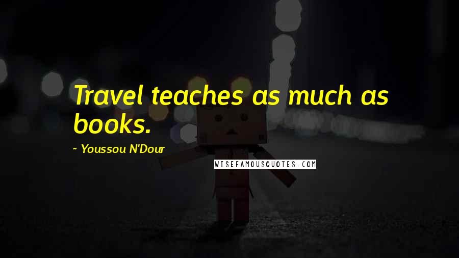 Youssou N'Dour Quotes: Travel teaches as much as books.