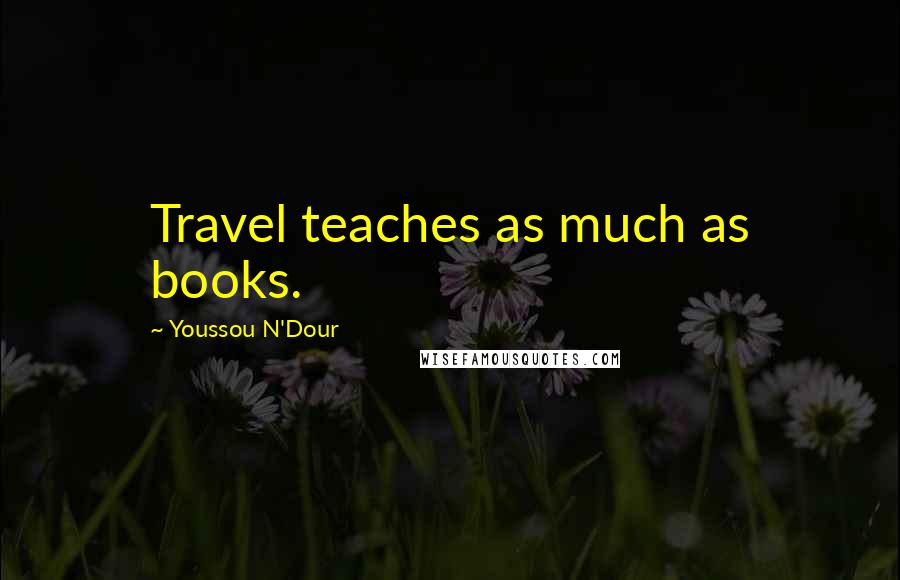 Youssou N'Dour Quotes: Travel teaches as much as books.