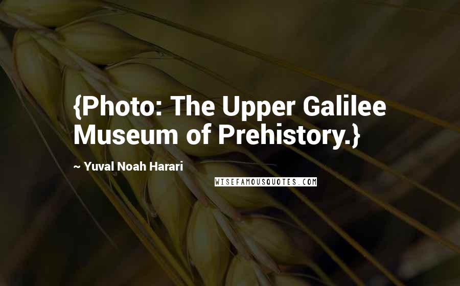 Yuval Noah Harari Quotes: {Photo: The Upper Galilee Museum of Prehistory.}