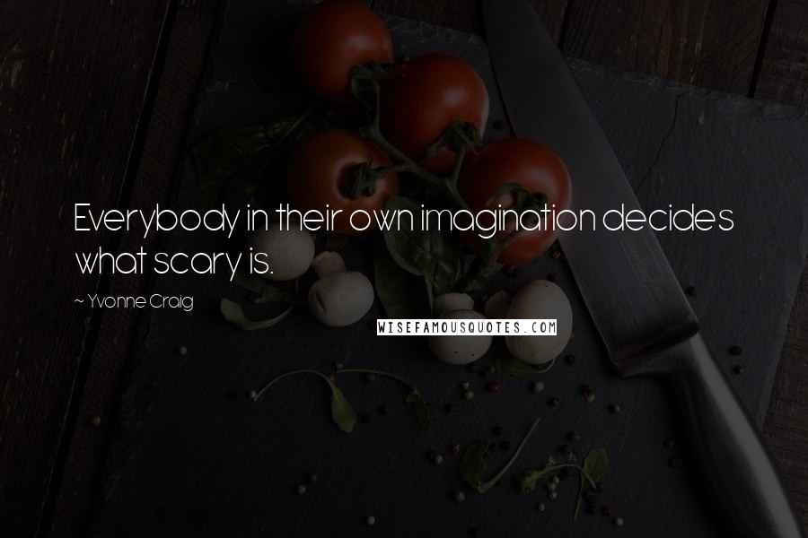 Yvonne Craig Quotes: Everybody in their own imagination decides what scary is.