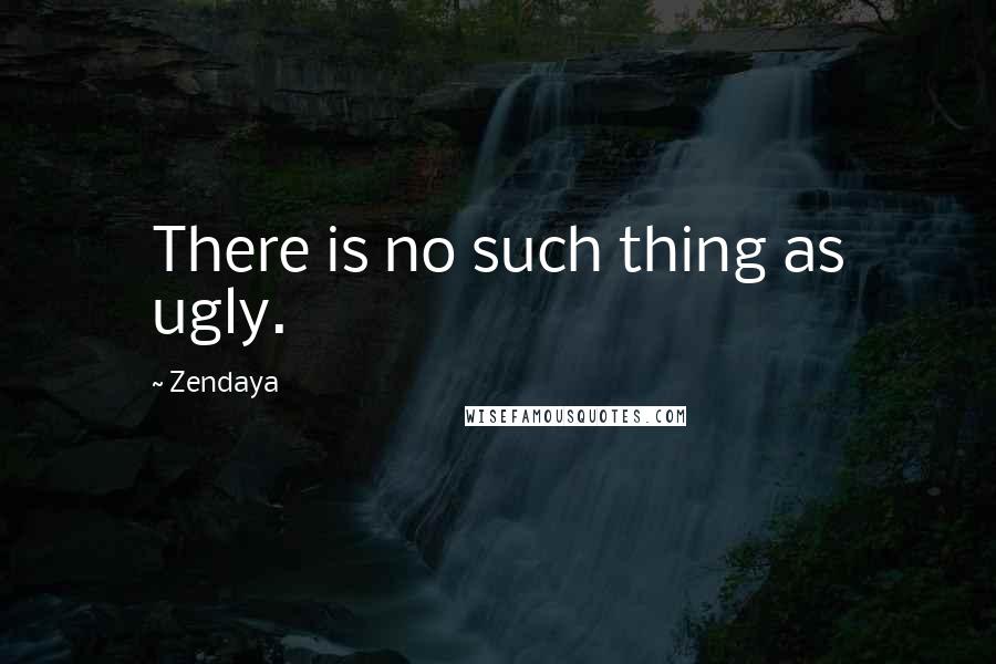 Zendaya Quotes: There is no such thing as ugly.