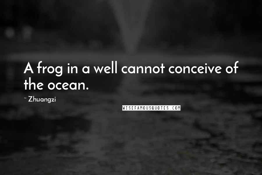 Zhuangzi Quotes: A frog in a well cannot conceive of the ocean.