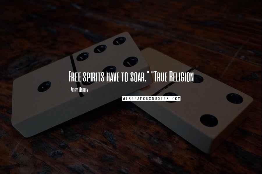 Ziggy Marley Quotes: Free spirits have to soar." "True Religion