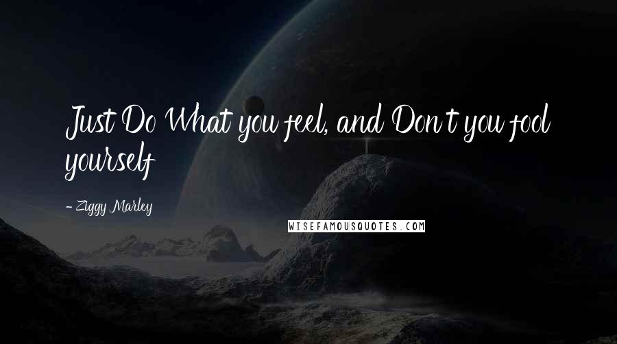 Ziggy Marley Quotes: Just Do What you feel, and Don't you fool yourself