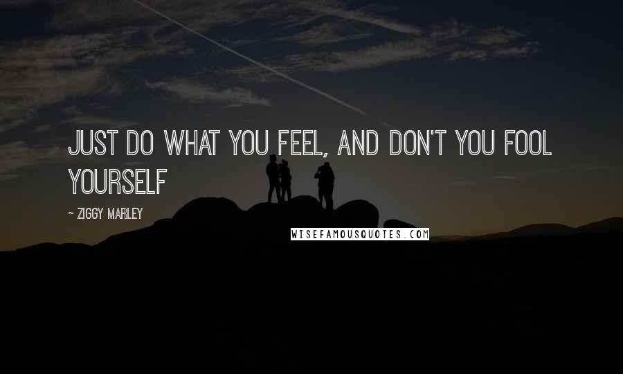 Ziggy Marley Quotes: Just Do What you feel, and Don't you fool yourself