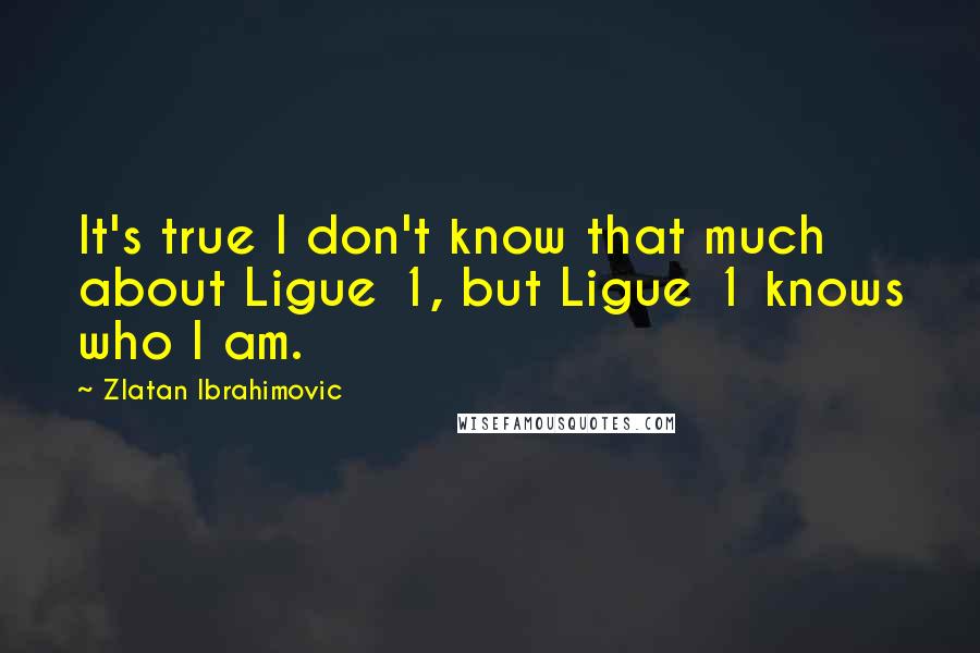 Zlatan Ibrahimovic Quotes: It's true I don't know that much about Ligue 1, but Ligue 1 knows who I am.