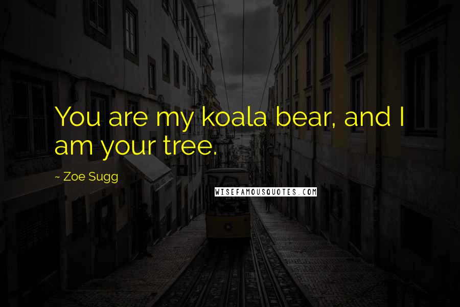 Zoe Sugg Quotes: You are my koala bear, and I am your tree.